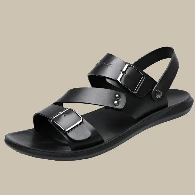 Venice Sandales | Sandales en cuir premium élégantes et confortables pour homme avec boucle