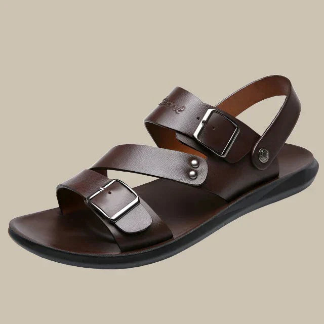 Venice Sandales | Sandales en cuir premium élégantes et confortables pour homme avec boucle