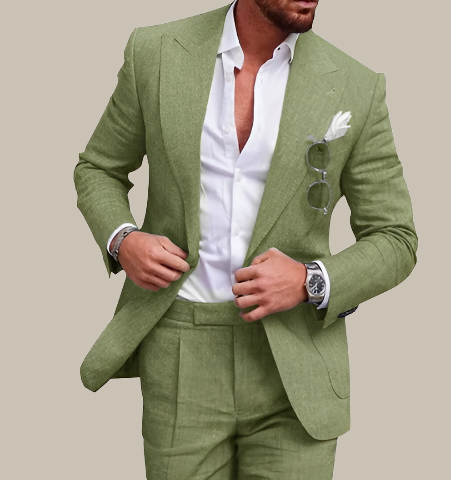 HUGO Costume pour homme | Costume décontracté et élégant en lin pour l'été