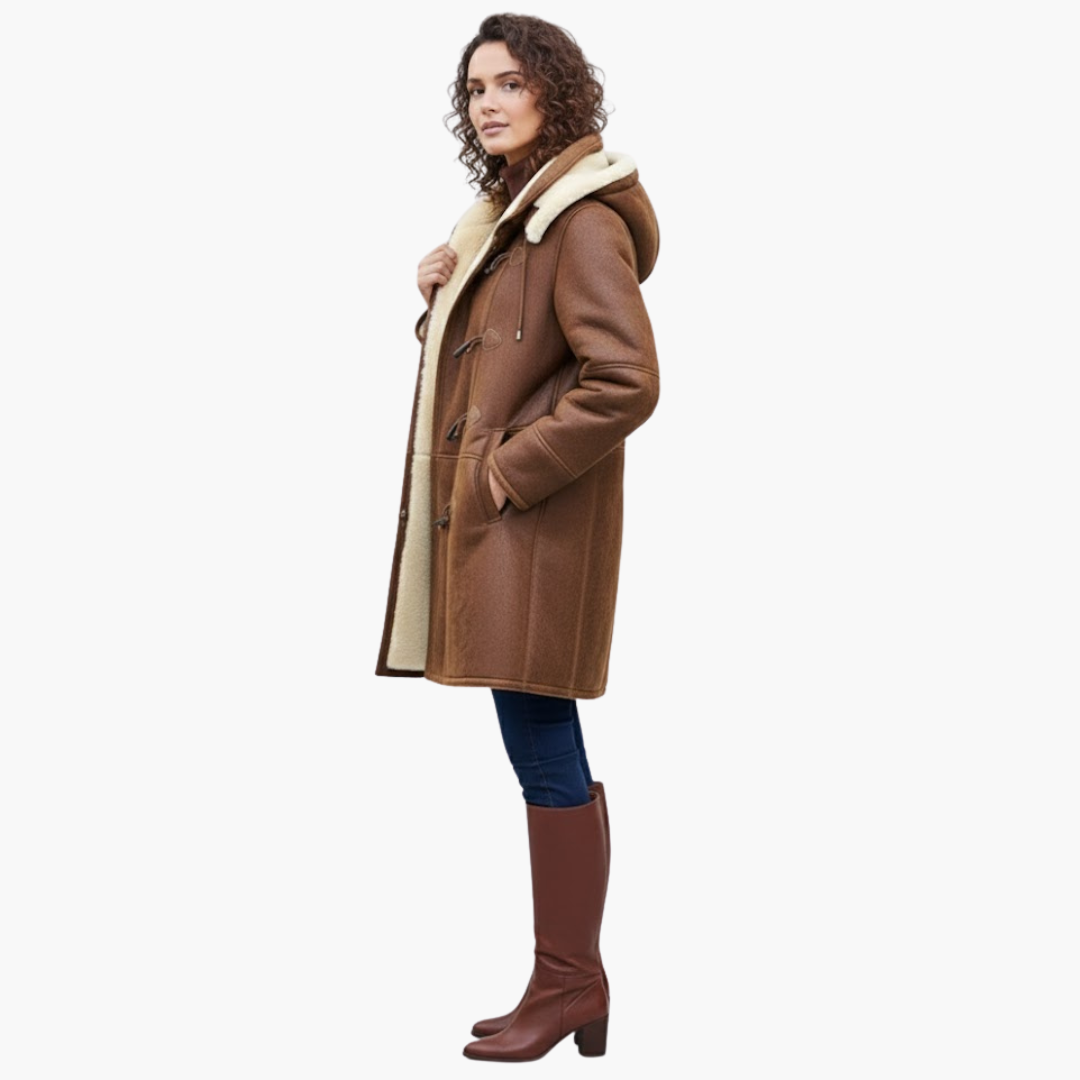 Manteau femme hiver avec capuche et doublure synthétique