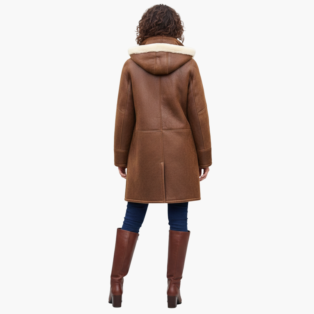 Manteau femme hiver avec capuche et doublure synthétique