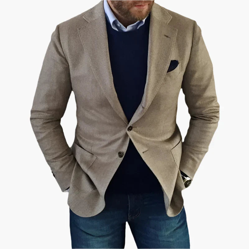 Blazer Homme Classique avec Manches Longues