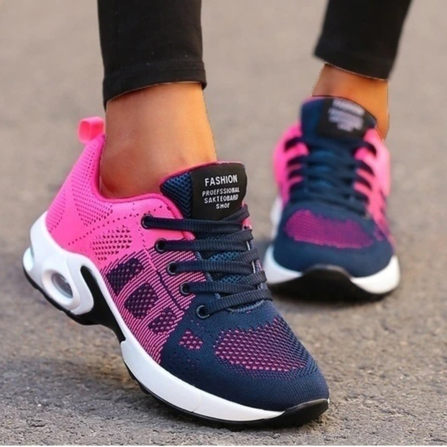 Sneakers femme légères tendance | design respirant avec amorti et stabilité