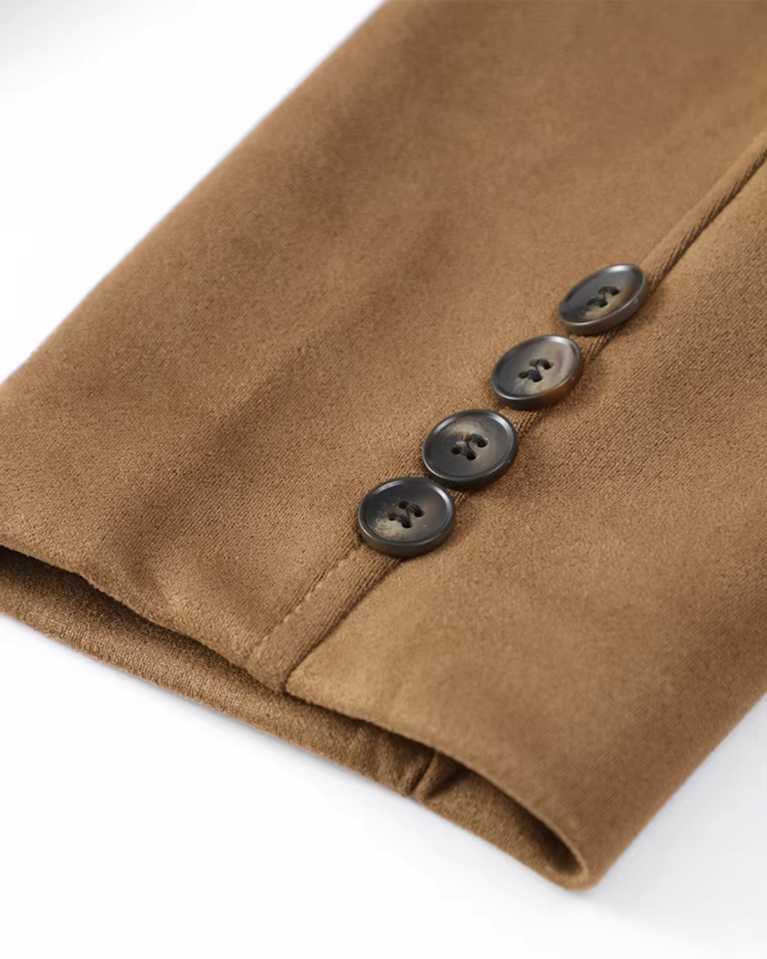 Blazer femme camel | Coupe droite élégante | Mi-saison, style chic décontracté