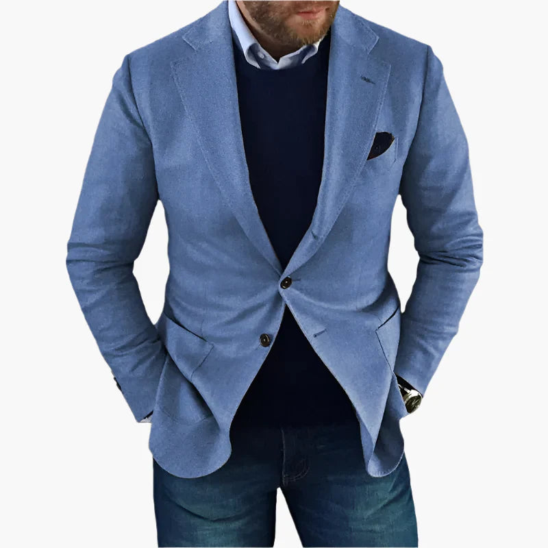 Blazer Homme Classique avec Manches Longues