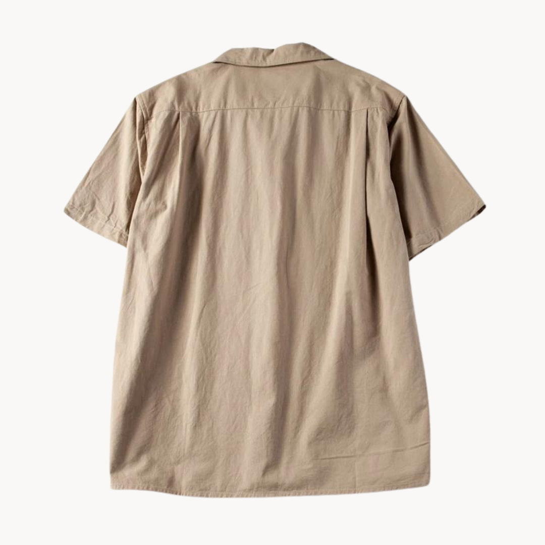 Polo homme col cubain Prime | Coupe oversize, poche poitrine | Style rétro moderne, polyvalent