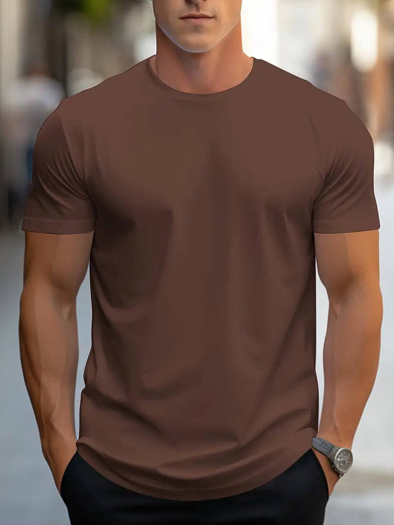 Aristos T‑Shirt Homme Col Rond Coton‑Polyester Coupe Classique