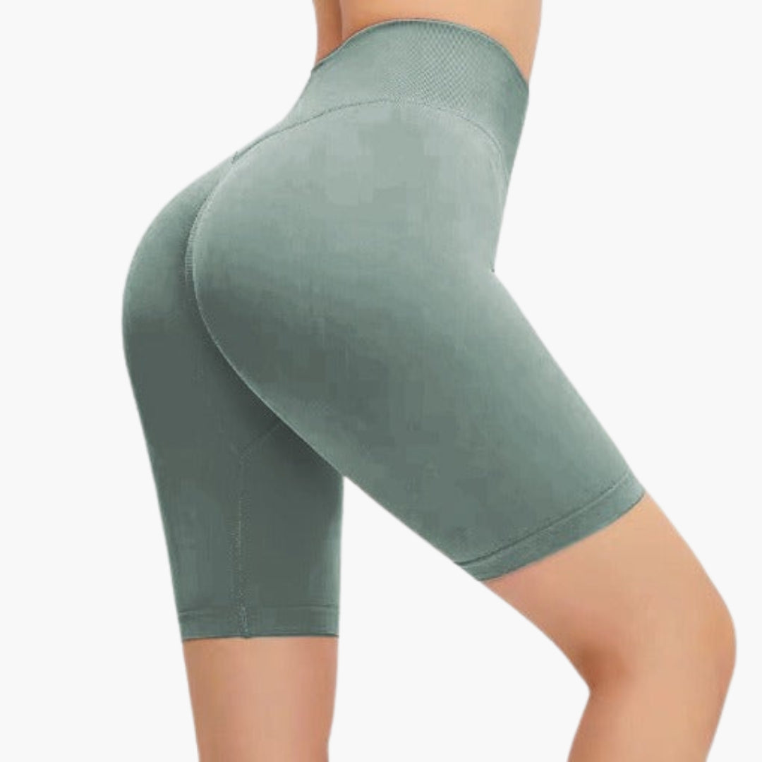 Bermuda donna vita alta con cuciture modellanti