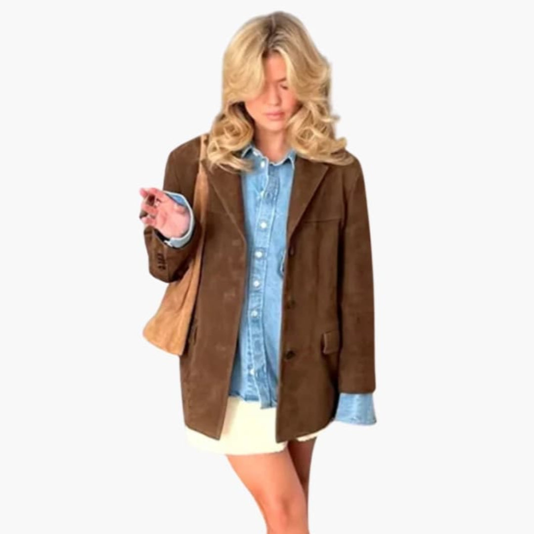 Blazer femme avec col à revers