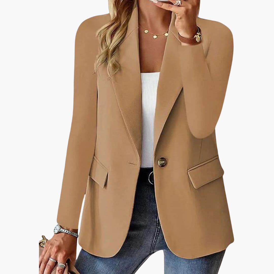 Blazer femme cintré avec col à revers
