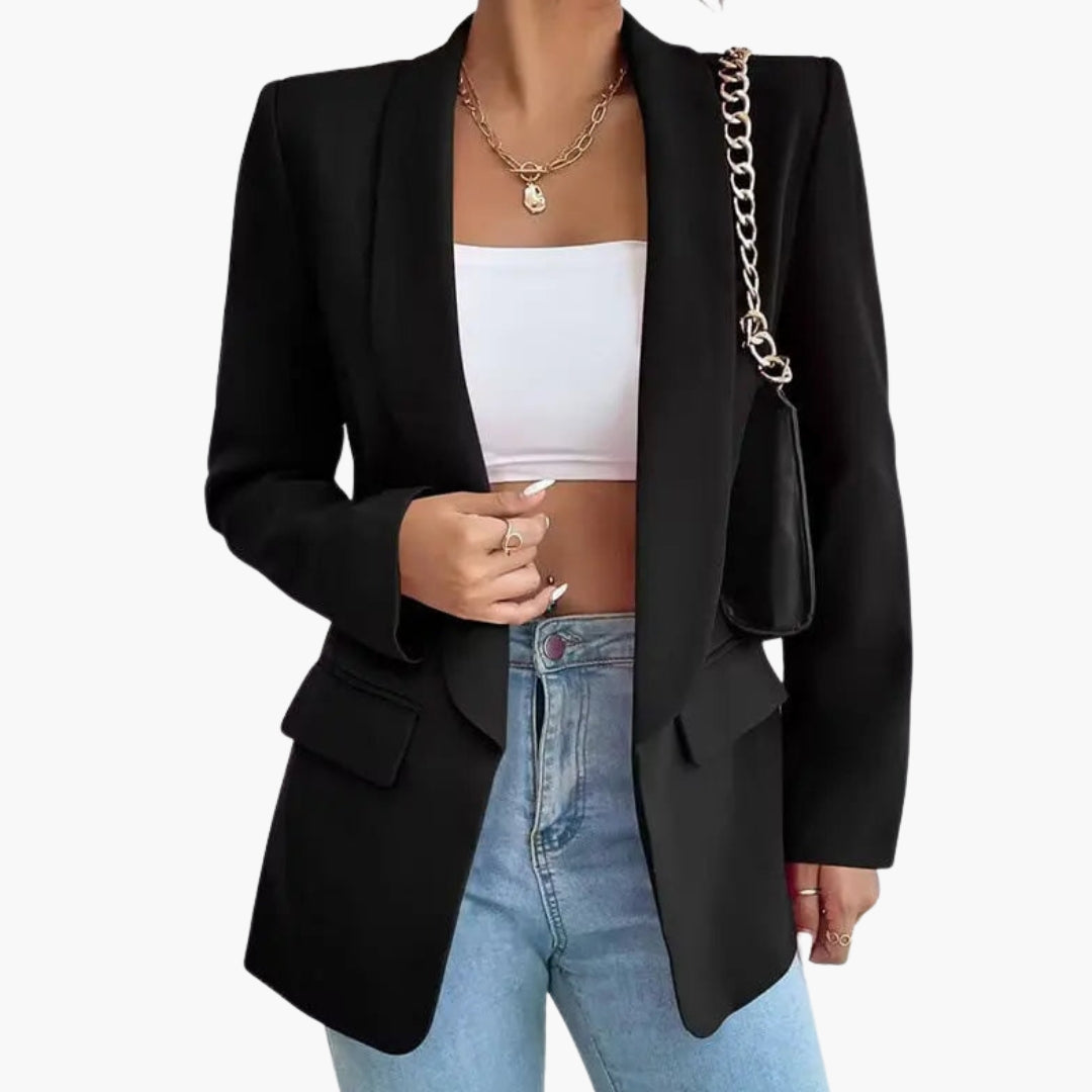EQWLJWE Blazers Grande Taille Pour Femmes En Liquidation, Veste Décontractée à Manches Longues, Col à Revers, Boutons, Slim, Pour Bureau, Automne 2023