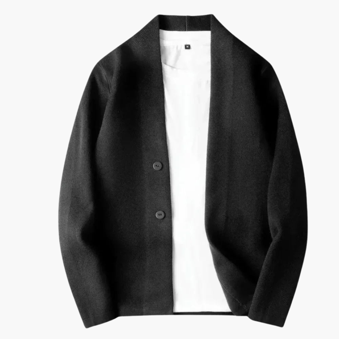 Blazer pour homme avec ouverture sur le devant et poches latérales