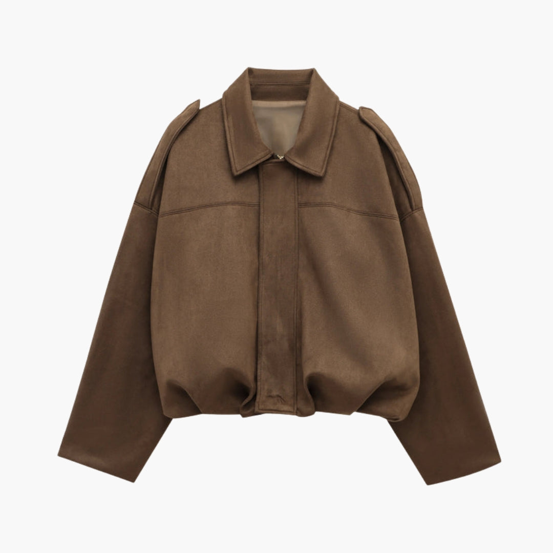 Blouson Bombardier Femme à Coupe Ample