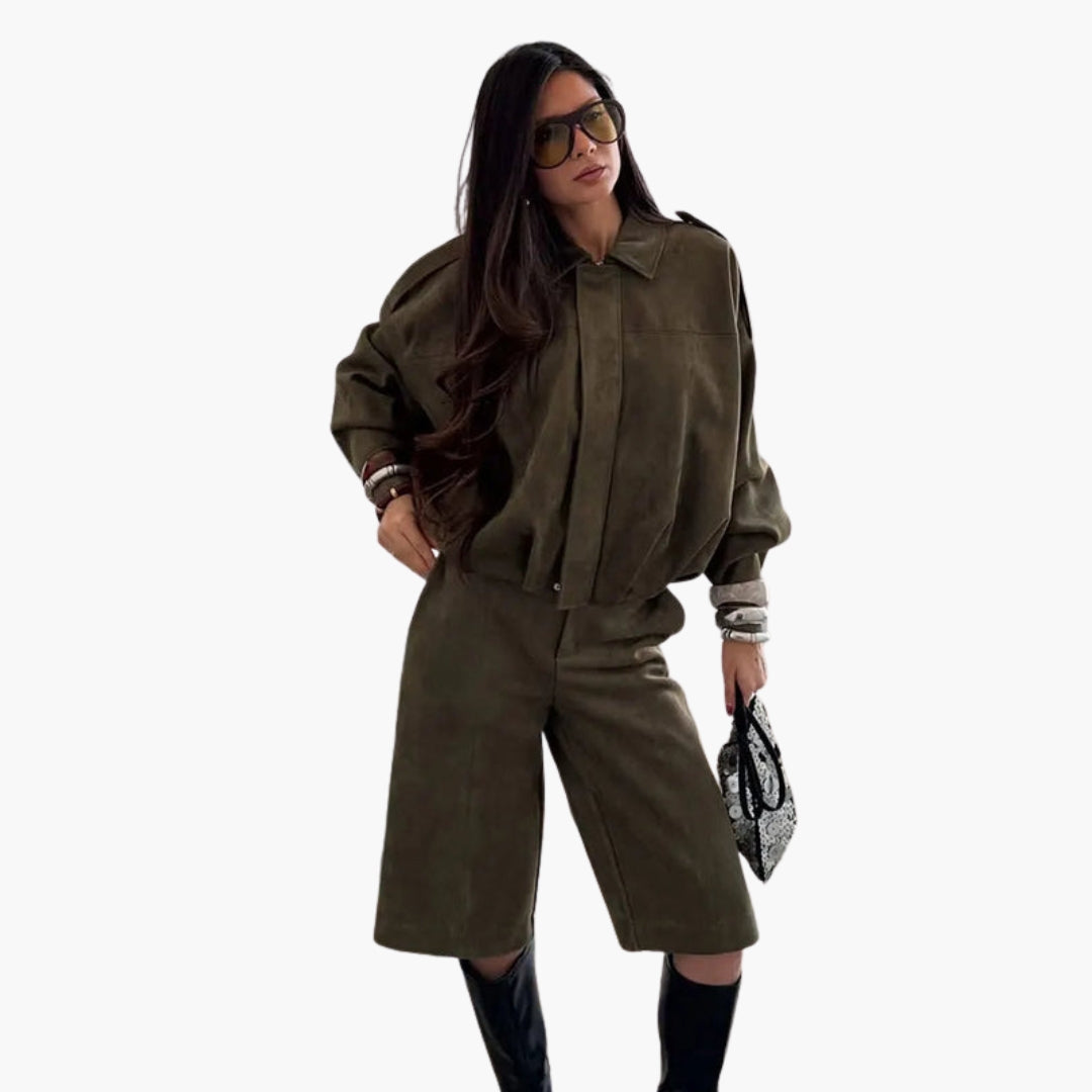 Blouson Bombardier Femme à Coupe Ample