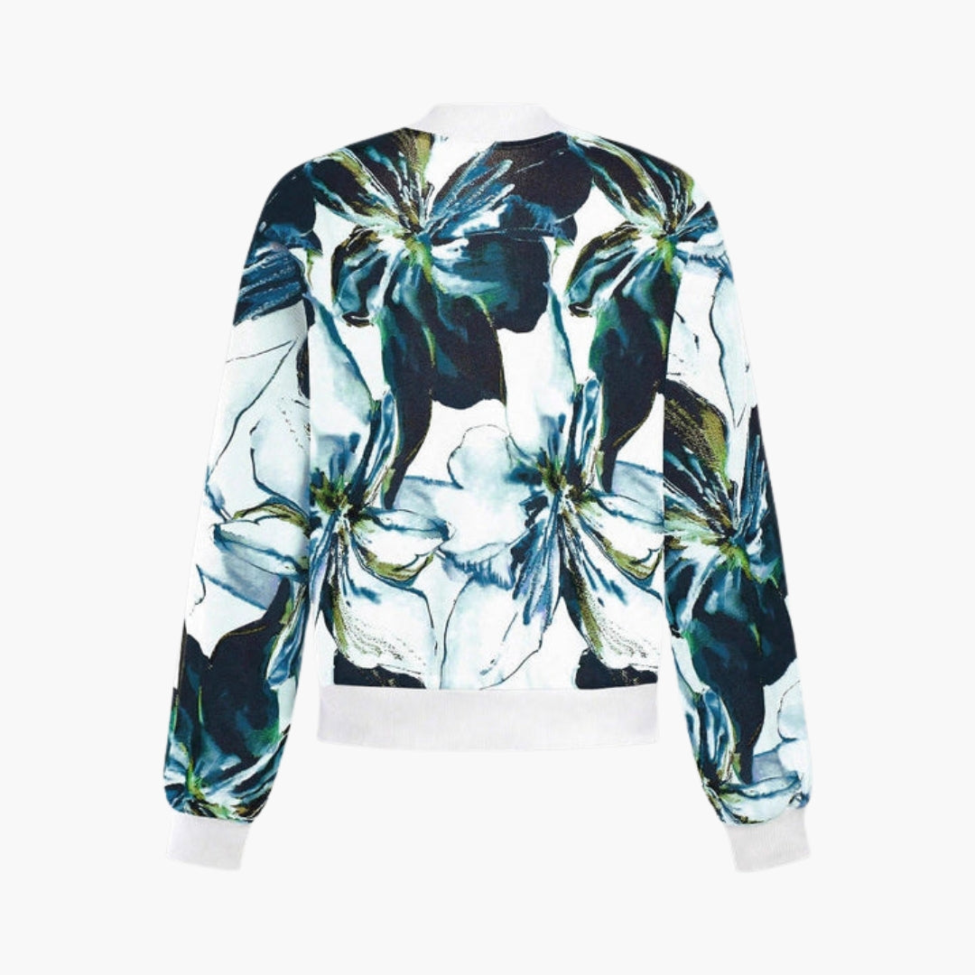 Blusão Bombardeiro Feminino com Estampa Floral