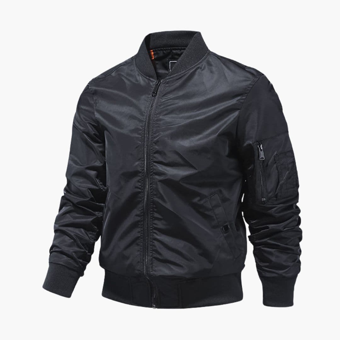 Blouson Bombardier Homme à Col Côtelé