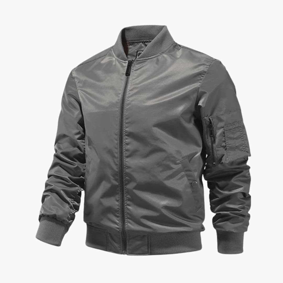 Blouson Bombardier Homme à Col Côtelé