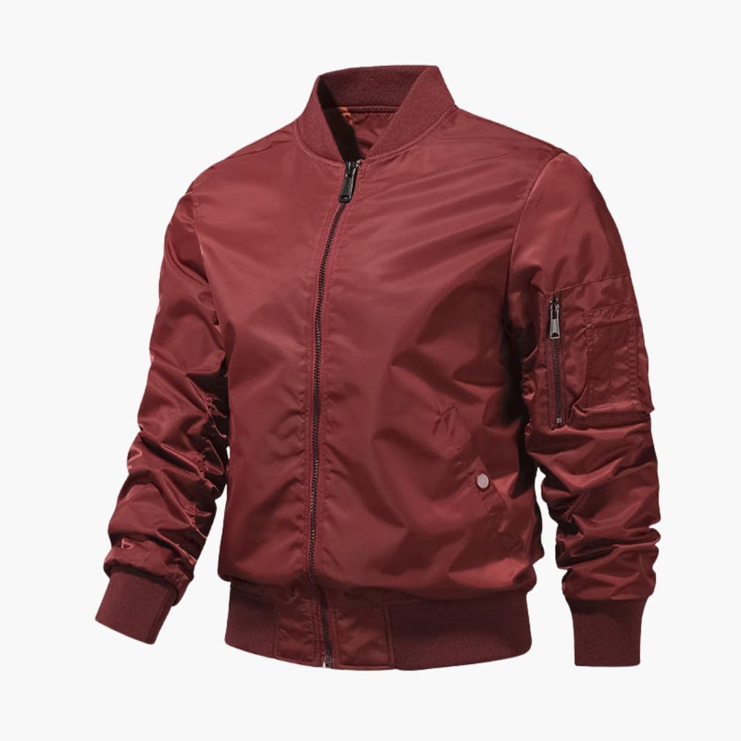 Blouson Bombardier Homme à Col Côtelé