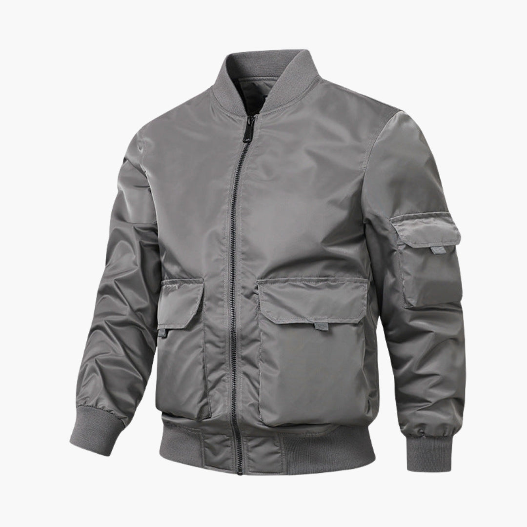Blouson Bombardier Homme avec Poignets Élastiques