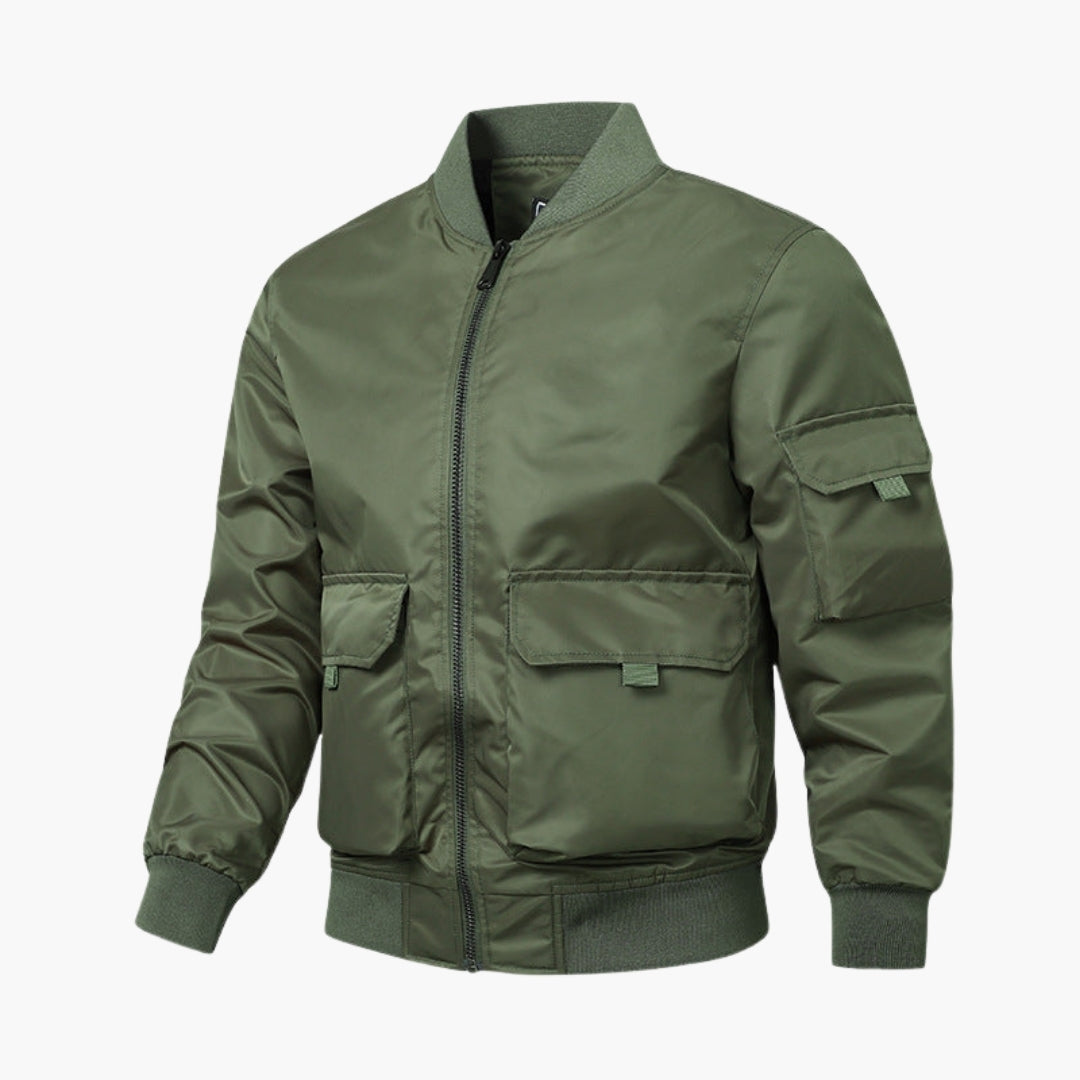 Blouson Bombardier Homme avec Poignets Élastiques