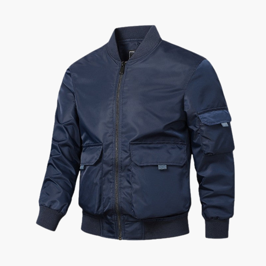 Blouson Bombardier Homme avec Poignets Élastiques