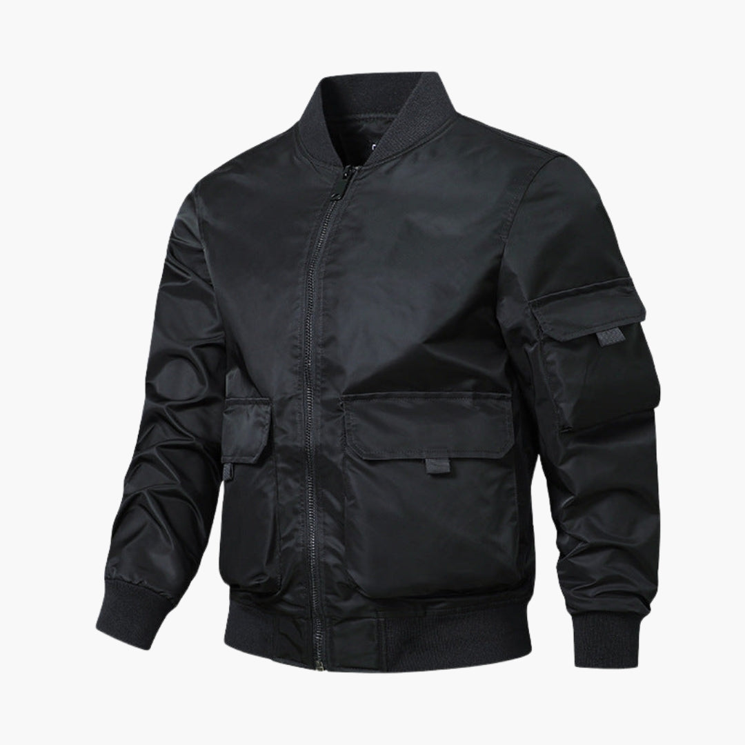 Blouson Bombardier Homme avec Poignets Élastiques
