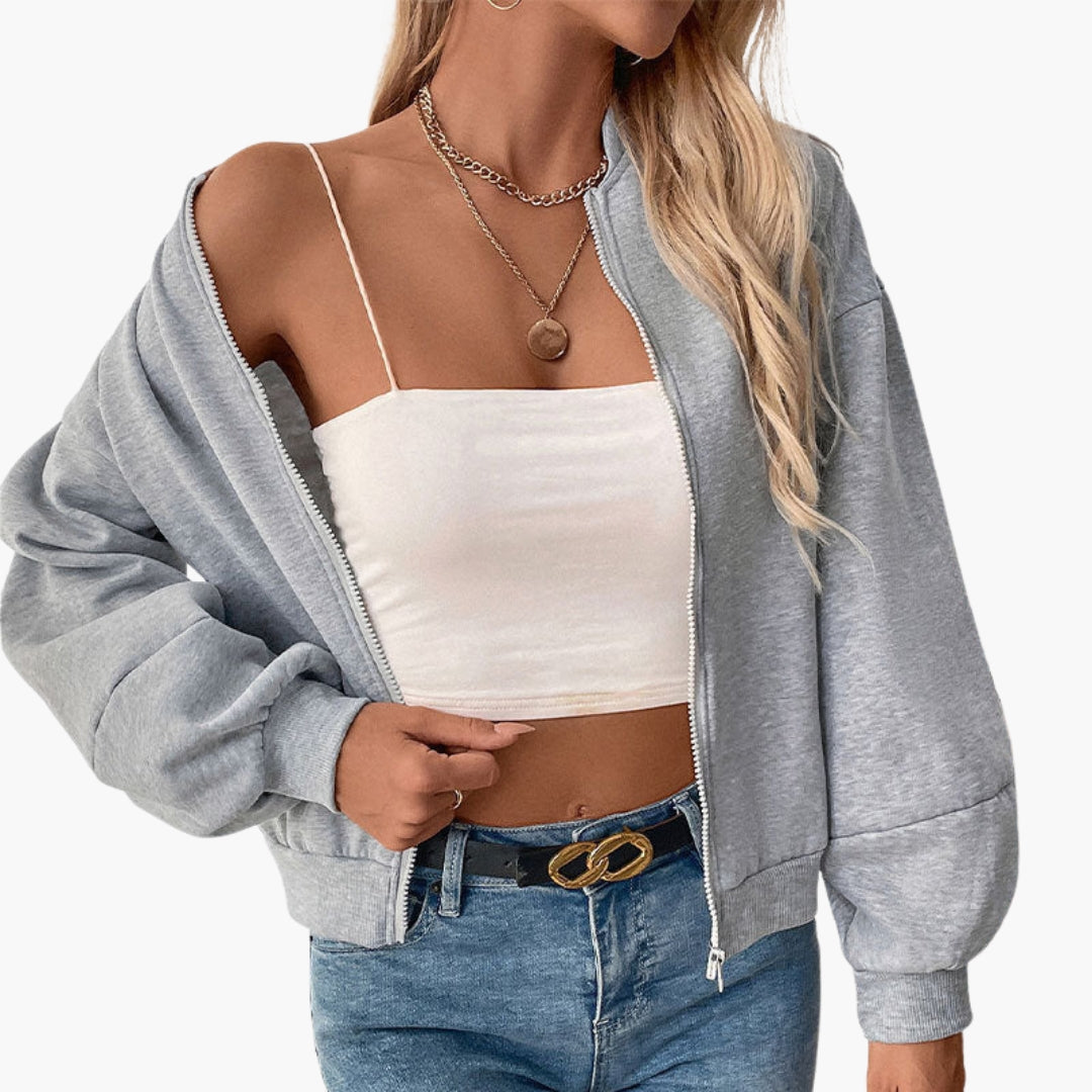 Damesblouson met wijde mouwen
