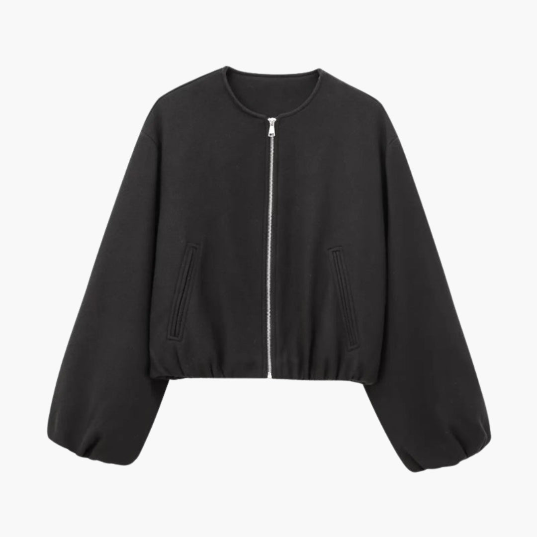 Blouson bomber donna con chiusura lampo