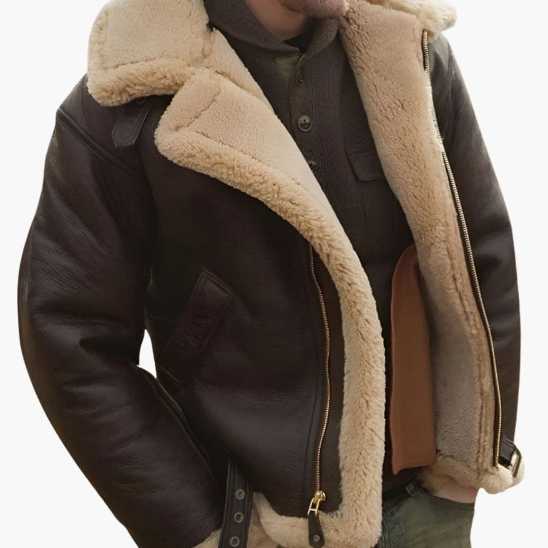 Blouson aviateur homme avec doublure sherpa