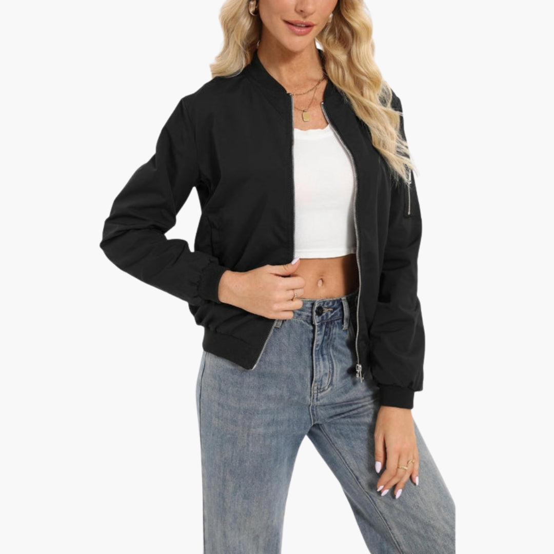 Bomber donna con chiusura lampo