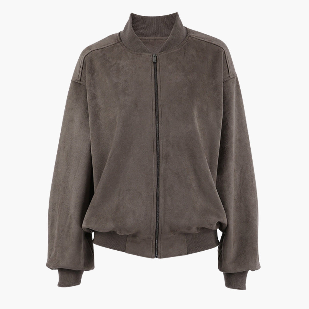Blouson bomber donna oversize con maniche larghe