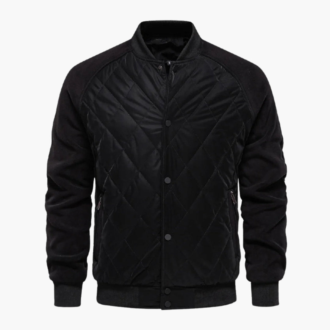 Blouson bomber homme avec corps matelassé