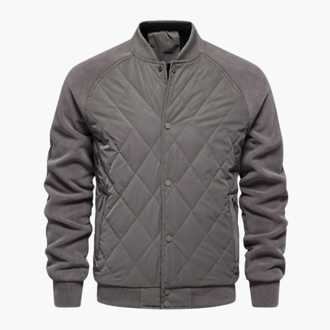 Blouson bomber homme avec corps matelassé
