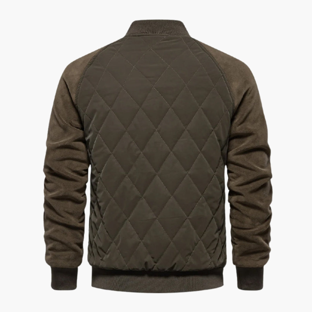 Blouson bomber homme avec corps matelassé