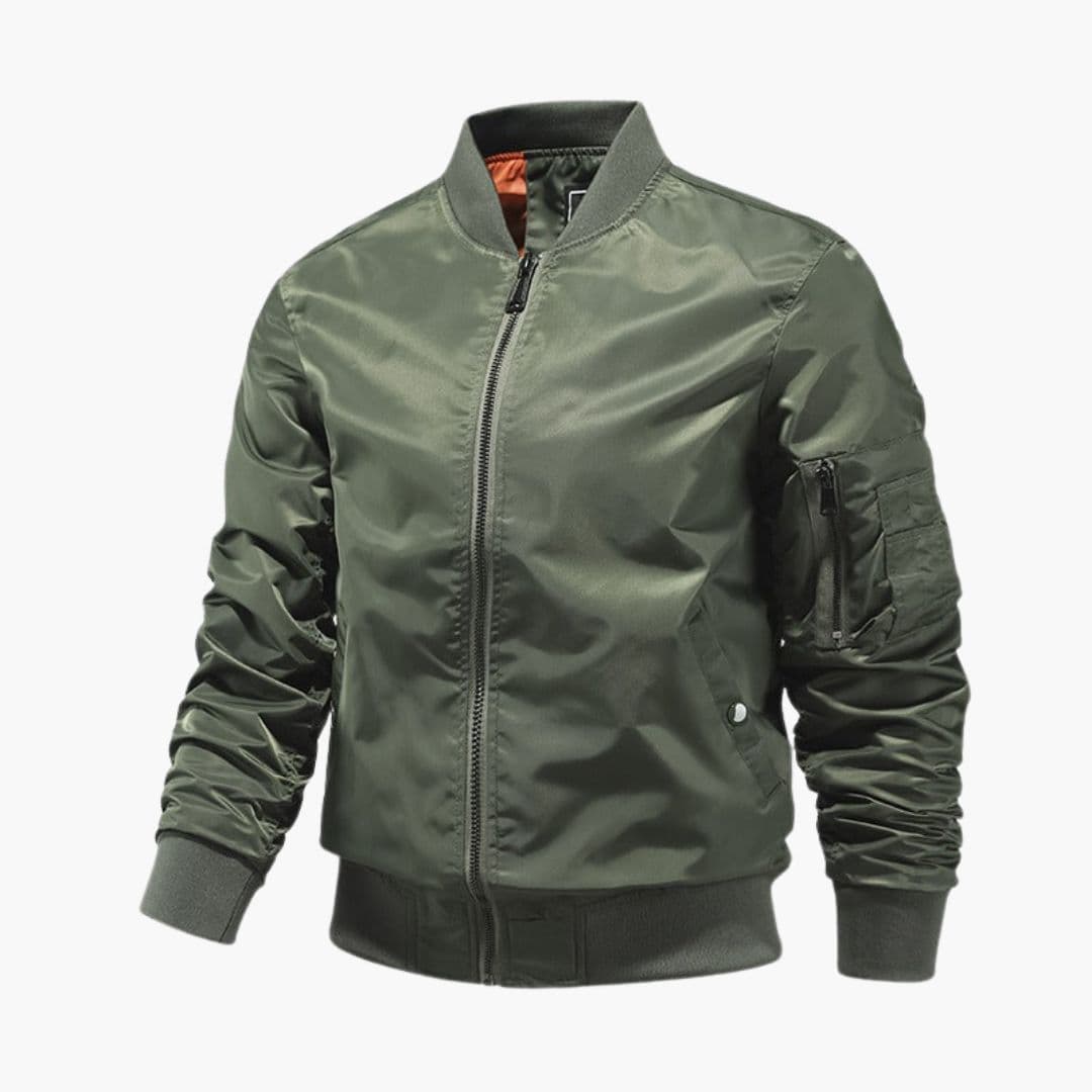 Blouson bomber homme avec poche sur manche