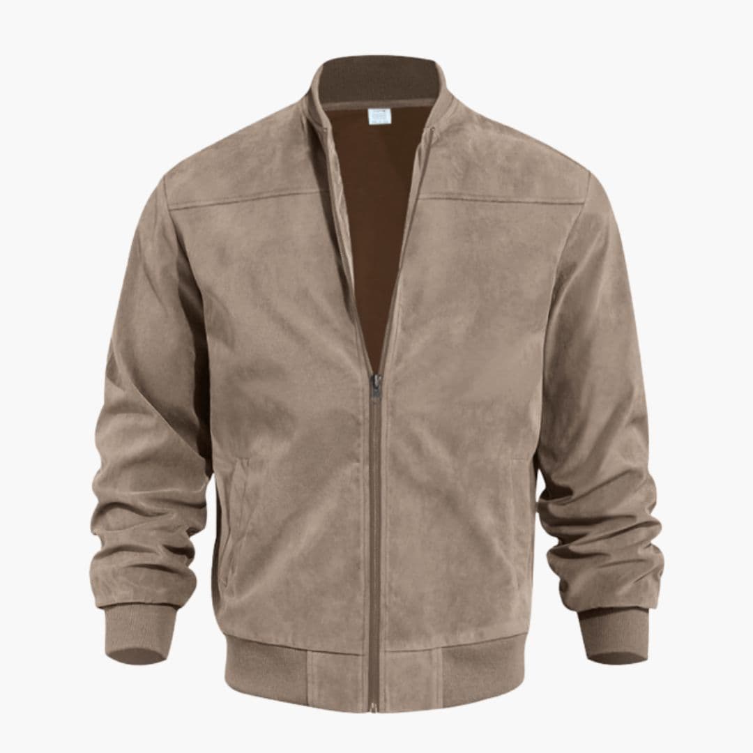 Blouson bomber homme avec poignets côtelés