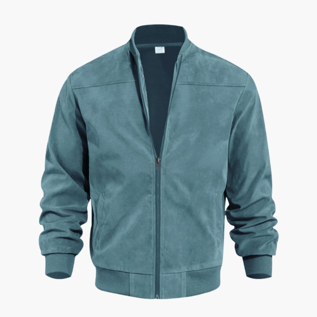 Men's bomber jacket with ribbed cuffs