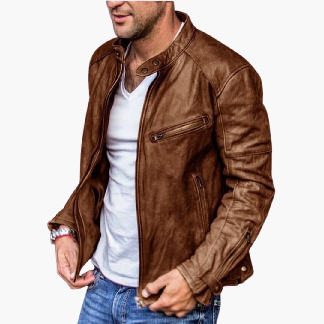 Blouson homme avec fermeture zippée
