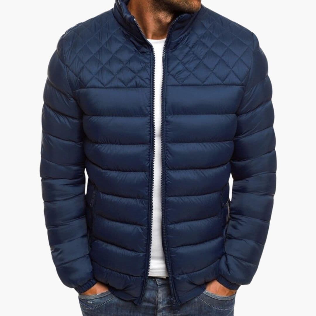 Bomber Homme Matelassé à Fermeture Zippée