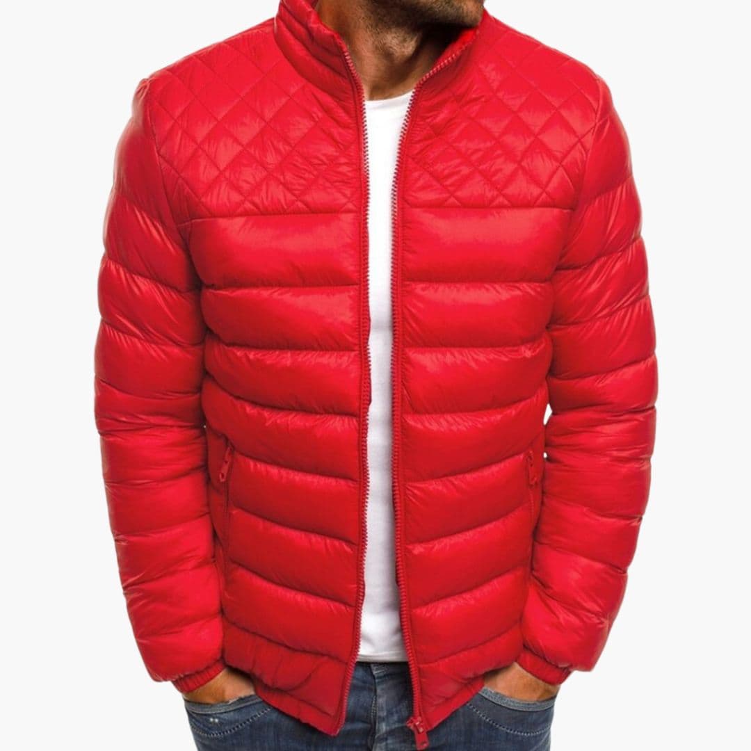 Bomber Homme Matelassé à Fermeture Zippée