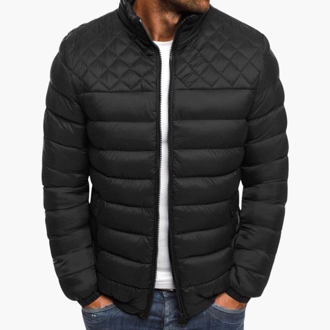 Bomber Homme Matelassé à Fermeture Zippée