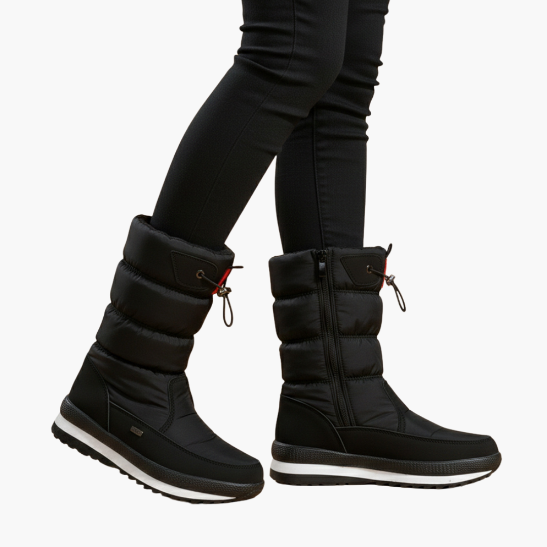 Bottes de neige femme avec fermeture zippée
