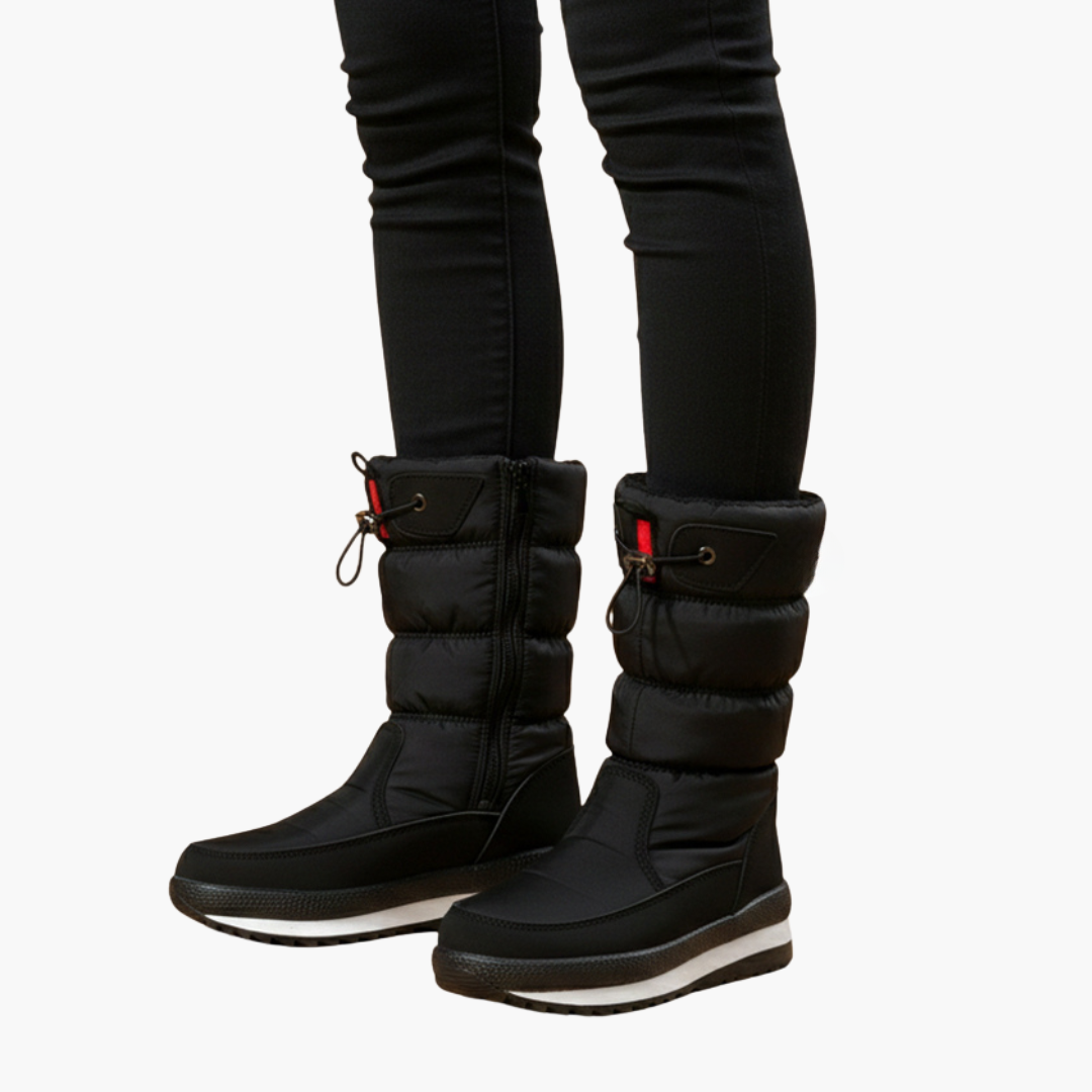 Bottes de neige femme avec fermeture zippée