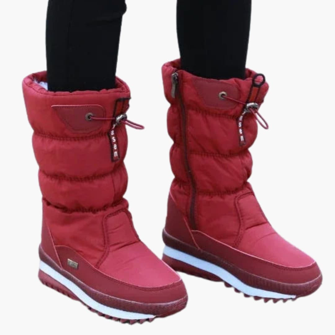 Bottes de neige femme avec fermeture zippée