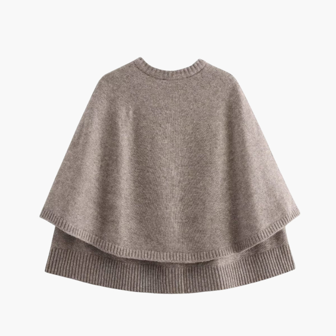 Cárdigan capa mujer de punto con botones