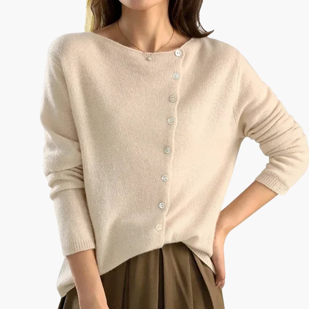 Cardigan Femme en Maille avec Manches Longues
