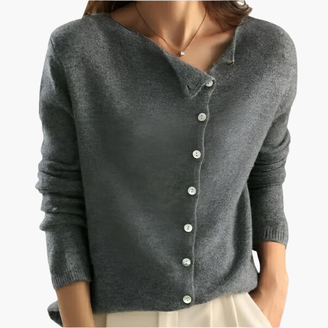 Cardigan Femme en Maille avec Manches Longues