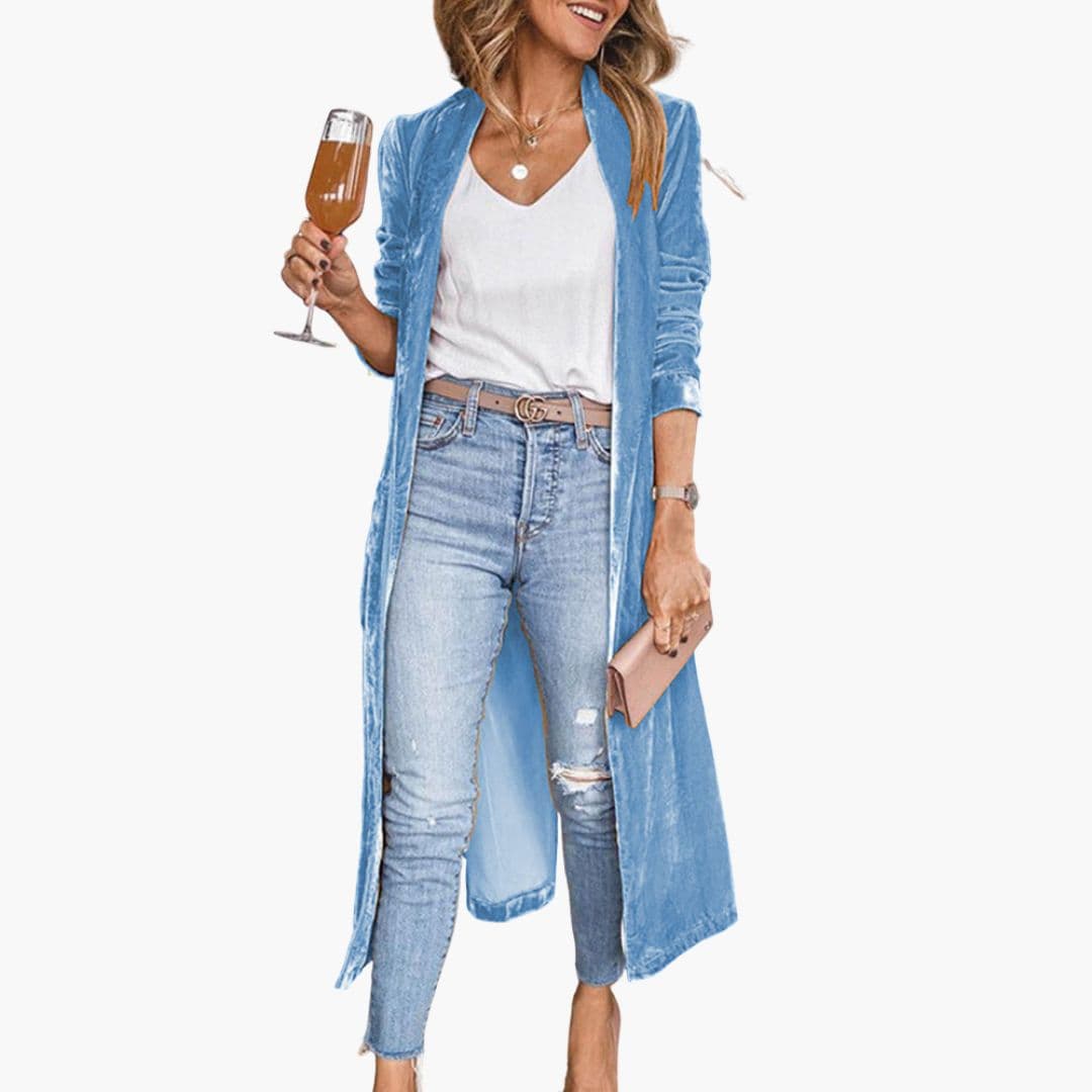 Cardigan femme à ouverture devant