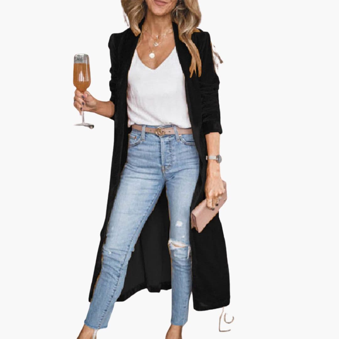 Cardigan femme à ouverture devant