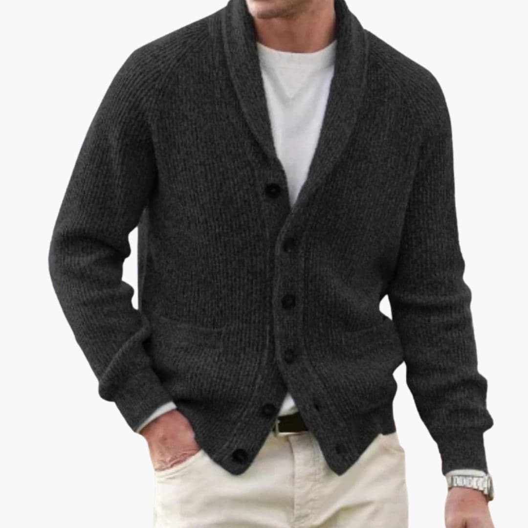 Cardigan homme avec col châle
